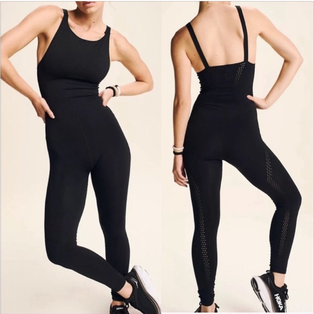 FP Movement Good Karma High Neck Onesie in Black NWOT